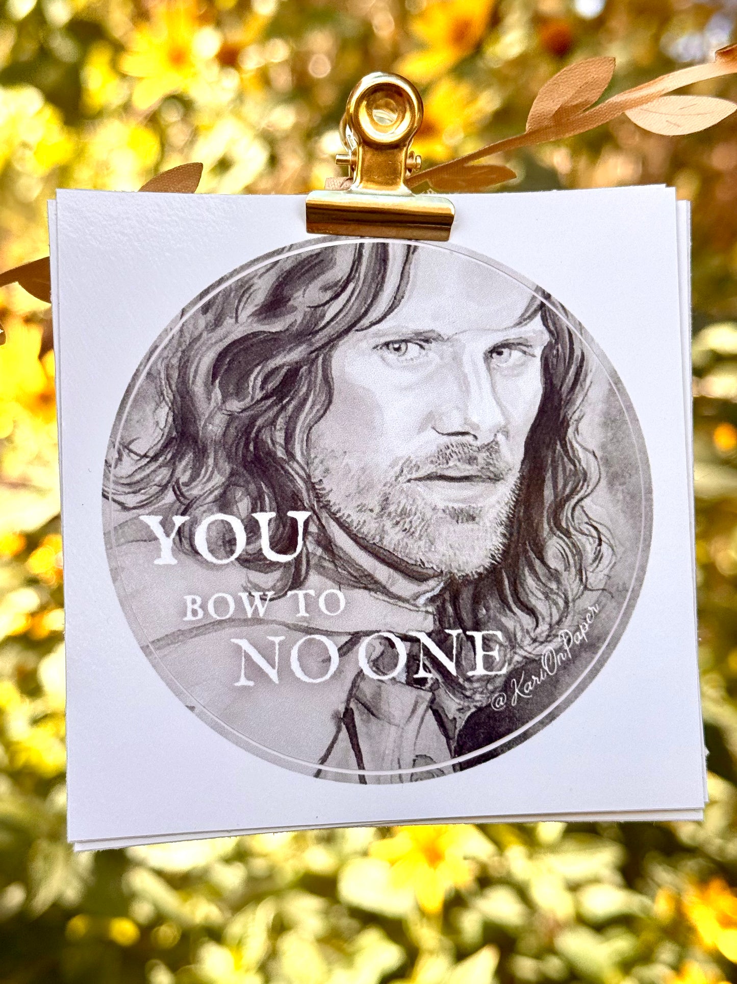 Lord of the Rings 3” Vinyl Circle Sticker