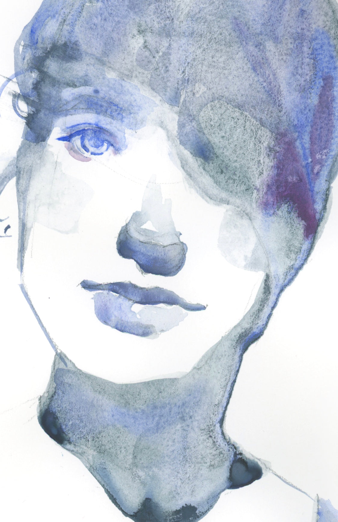 Original Artwork - Girl in Blue