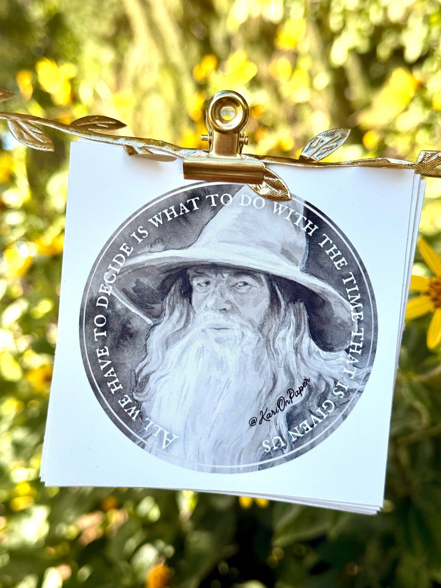 Lord of the Rings 3” Vinyl Circle Sticker