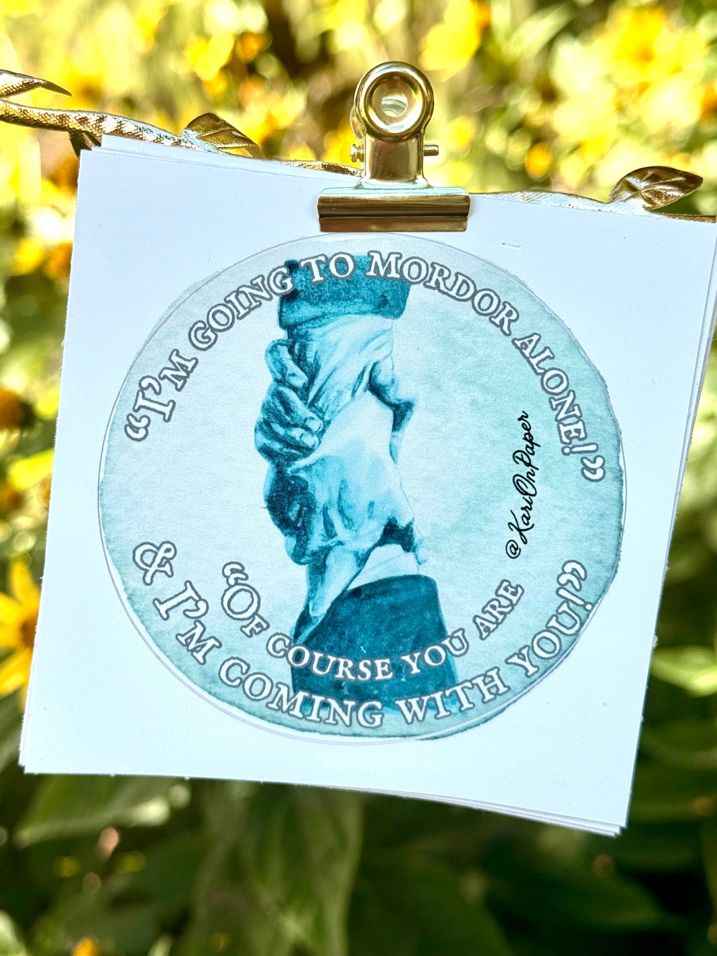 Lord of the Rings 3” Vinyl Circle Sticker