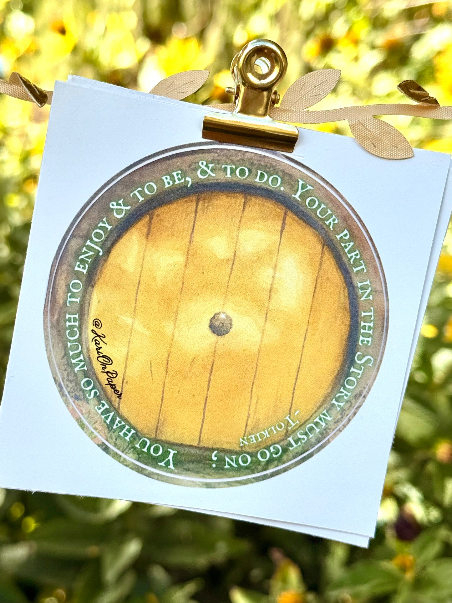 Lord of the Rings 3” Vinyl Circle Sticker