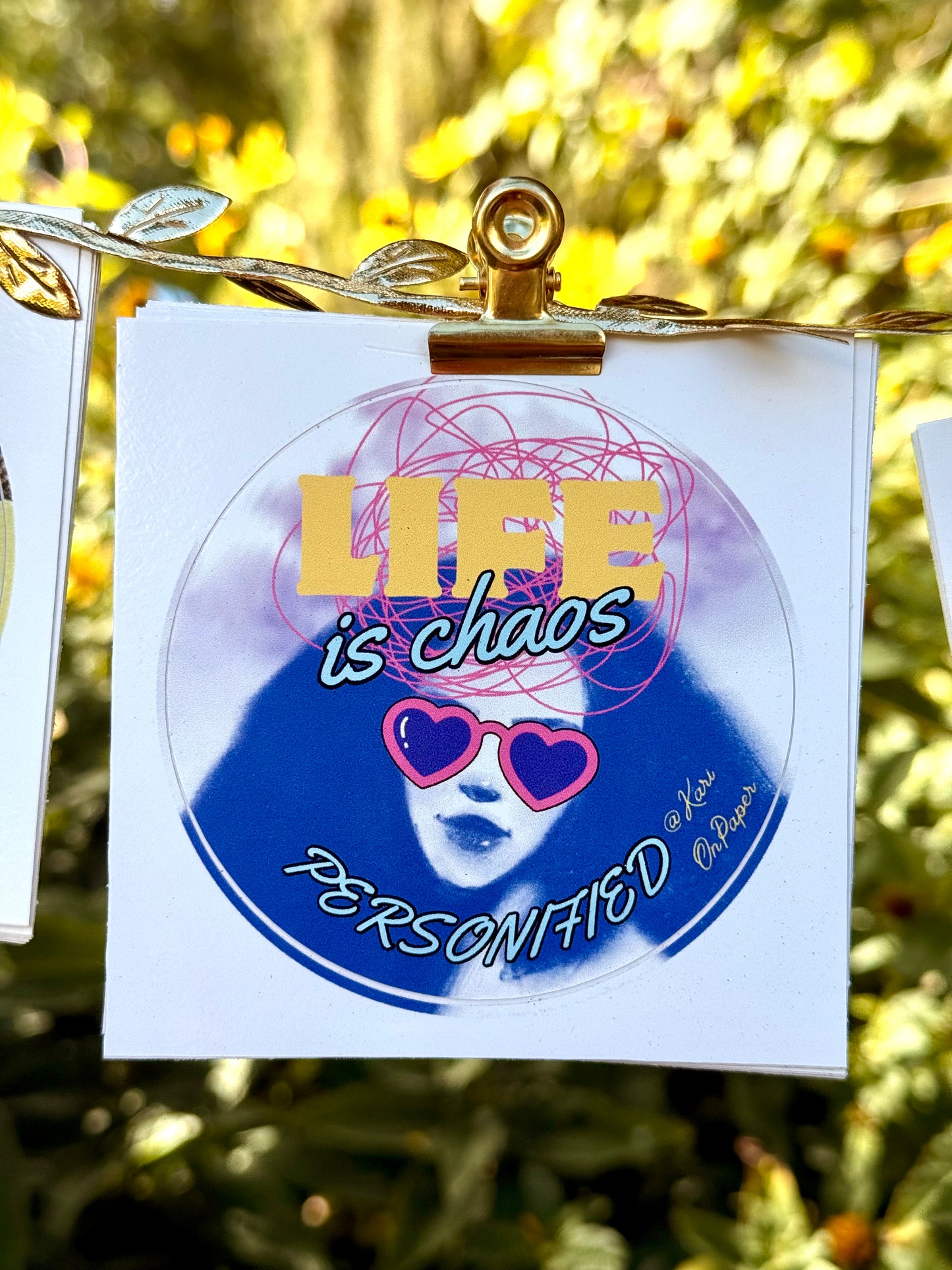 Assorted Designs 3” Vinyl Circle Stickers