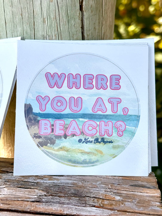 Punny 3” Vinyl Circle Stickers