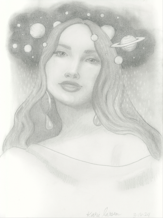 "Spacey Kacey" Original Drawing